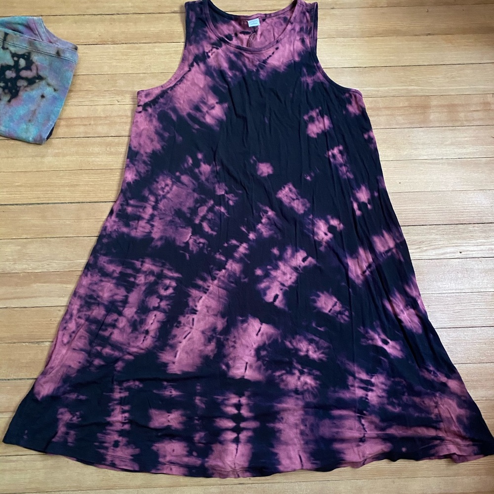 Tie dye dress. Custom made.